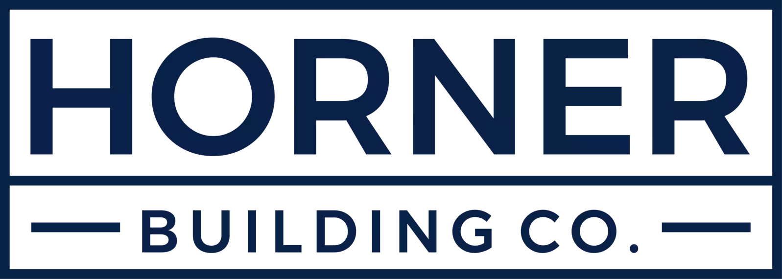 horner building co logo in blue